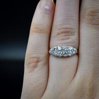 Antique Old Cut Diamond 10 Stone Double Row 18k 18ct Yellow Gold Ring (5 of 9) Antique Old Cut Diamond 10 Stone Double Row 18k 18ct Yellow Gold Ring (5 of 9)
