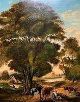 Huge Fabulous 19thc Continental Farming Country Landscape Oil Painting (5 of 19) Huge Fabulous 19thc Continental Farming Country Landscape Oil Painting (5 of 19)
