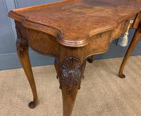 Serpentine Fronted Queen Anne Style Burr Walnut Side Table (10 of 16) Serpentine Fronted Queen Anne Style Burr Walnut Side Table (10 of 16)