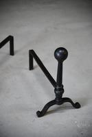 Large Cast Iron Andirons (2 of 12) Large Cast Iron Andirons (2 of 12)