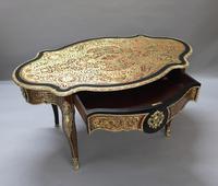 French Napoleon III Louis XV Style Boulle Writing or Centre Table (15 of 16) French Napoleon III Louis XV Style Boulle Writing or Centre Table (15 of 16)