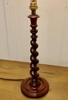 Lovely Oak Turned Barley Twist Table Lamp (3 of 4) Lovely Oak Turned Barley Twist Table Lamp (3 of 4)