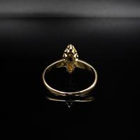 Antique Blue Sapphire & Rose Cut Diamond Marquise Navette 18ct Gold Ring (7 of 9) Antique Blue Sapphire & Rose Cut Diamond Marquise Navette 18ct Gold Ring (7 of 9)