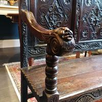 Stunning Heavily Carved Gothic Revival Oak Settle (5 of 14) Stunning Heavily Carved Gothic Revival Oak Settle (5 of 14)