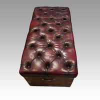 Victorian Leather Camphor Wood Ottoman (9 of 10) Victorian Leather Camphor Wood Ottoman (9 of 10)