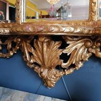 Antique Regency style triple fronted Giltwood Mirror with shelf (6 of 9) Antique Regency style triple fronted Giltwood Mirror with shelf (6 of 9)