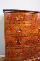 Antique Bow Front Figured Walnut Chest of Drawers (9 of 11) Antique Bow Front Figured Walnut Chest of Drawers (9 of 11)