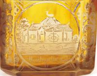 Bohemian Antique Engraved Metal Mounted Overlay Yellow Glass Sugar Casket 19th Century (5 of 19) Bohemian Antique Engraved Metal Mounted Overlay Yellow Glass Sugar Casket 19th Century (5 of 19)