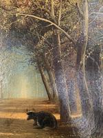 Antique 19th Century British Landscape Oil Painting of Cows Cattle in Wood Signed JD Morris '2 of 2' (6 of 10) Antique 19th Century British Landscape Oil Painting of Cows Cattle in Wood Signed JD Morris '2 of 2' (6 of 10)