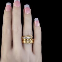Antique Edwardian Old Cut Diamond Snake Ring 18ct Gold Dated 1916 (6 of 7) Antique Edwardian Old Cut Diamond Snake Ring 18ct Gold Dated 1916 (6 of 7)