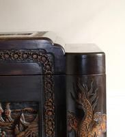 Chinese relief carved camphorwood coffer with an ebonised finish (10 of 23) Chinese relief carved camphorwood coffer with an ebonised finish (10 of 23)