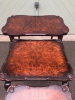 Antique Burr Walnut Nest of 3 Tables (8 of 8) Antique Burr Walnut Nest of 3 Tables (8 of 8)