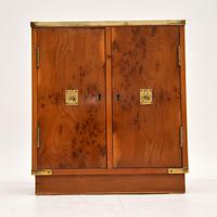 Antique Military Campaign Style Yew Wood Miniature Cabinet (4 of 7) Antique Military Campaign Style Yew Wood Miniature Cabinet (4 of 7)