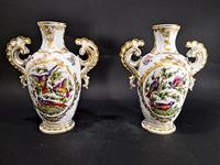 Pair of Hand Painted Porcelain Vases (2 of 6) Pair of Hand Painted Porcelain Vases (2 of 6)