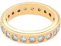 1.76ct Diamond & 18ct Yellow Gold Full Eternity Ring - Vintage c.1960 (4 of 9) 1.76ct Diamond & 18ct Yellow Gold Full Eternity Ring - Vintage c.1960 (4 of 9)