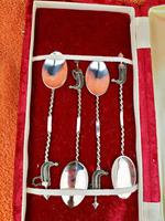 Set of 4 Unique Sterling Silver Dubai Spoon Set in Case, Stunning Filigree Work (2 of 9) Set of 4 Unique Sterling Silver Dubai Spoon Set in Case, Stunning Filigree Work (2 of 9)