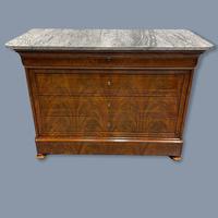 Exceptional French Marble Top Mahogany Inlaid Commode (2 of 12) Exceptional French Marble Top Mahogany Inlaid Commode (2 of 12)
