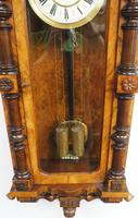 Rare Impressive Antique Burr Walnut 8-Day Twin Weight Striking Vienna Regulator Wall Clock by Gustav Becker (12 of 13) Rare Impressive Antique Burr Walnut 8-Day Twin Weight Striking Vienna Regulator Wall Clock by Gustav Becker (12 of 13)