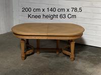 Huge Bleached Oak French Extending Dining Table (3 of 24) Huge Bleached Oak French Extending Dining Table (3 of 24)