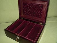 Unisex Inlaid Rosewood Jewellery Box + Tray. c1850 (2 of 13) Unisex Inlaid Rosewood Jewellery Box + Tray. c1850 (2 of 13)