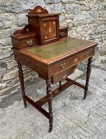 Antique Rosewood Inlaid Writing Desk (3 of 19) Antique Rosewood Inlaid Writing Desk (3 of 19)