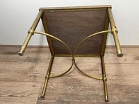 French Brass Square Leather Top Coffee Table (26 of 28) French Brass Square Leather Top Coffee Table (26 of 28)