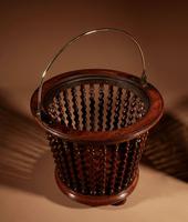 Beautiful Mahogany Tea Stove Bucket / Peat Bucket Jardinière (10 of 11) Beautiful Mahogany Tea Stove Bucket / Peat Bucket Jardinière (10 of 11)