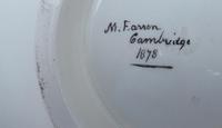 Hand painted Aesthetic Period Copeland pottery footed plate signed & dated 1878 (8 of 9) Hand painted Aesthetic Period Copeland pottery footed plate signed & dated 1878 (8 of 9)