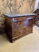 Frech 19th Century Burr Walnut Commode with Marble Top (5 of 7) Frech 19th Century Burr Walnut Commode with Marble Top (5 of 7)
