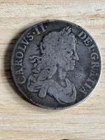 Charles II - 1664 Silver Crown - XVI