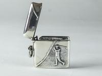 Solid Sterling Silver Small Golfing Vesta Case (3 of 5) Solid Sterling Silver Small Golfing Vesta Case (3 of 5)