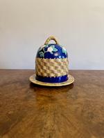 Lovely Antique Quality Majolica Cheese Dish