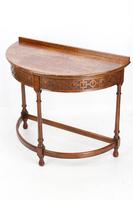 1920s Oak Demi-Lune Hall Table (7 of 12) 1920s Oak Demi-Lune Hall Table (7 of 12)