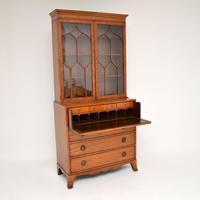 Antique Inlaid Mahogany Secretaire Bureau Bookcase (3 of 11) Antique Inlaid Mahogany Secretaire Bureau Bookcase (3 of 11)