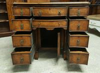 Antique Serpentine Front Walnut Desk (10 of 10) Antique Serpentine Front Walnut Desk (10 of 10)
