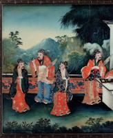 Good Early 20th Century Chinese Reverse Glass Painting (3 of 4) Good Early 20th Century Chinese Reverse Glass Painting (3 of 4)