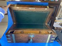 Victorian Brass-bound Walnut Writing Slope with Secret Drawers (29 of 39) Victorian Brass-bound Walnut Writing Slope with Secret Drawers (29 of 39)