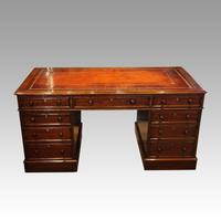 Victorian Mahogany Pedestal Desk (8 of 10) Victorian Mahogany Pedestal Desk (8 of 10)