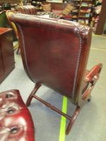 Chesterfield Red Leather Slipper Chair (4 of 4) Chesterfield Red Leather Slipper Chair (4 of 4)