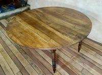 19th Century French Chestnut Circular Drop Leaf Table (10 of 10) 19th Century French Chestnut Circular Drop Leaf Table (10 of 10)