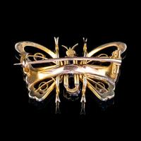 Antique Victorian Sapphire Pearl Butterfly Brooch 15ct Gold 1.20ct Sapphire Circa 1890 (3 of 5) Antique Victorian Sapphire Pearl Butterfly Brooch 15ct Gold 1.20ct Sapphire Circa 1890 (3 of 5)