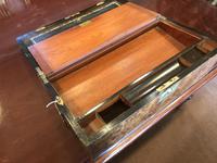 Burr Walnut Brass Inlaid Writing Box (9 of 17) Burr Walnut Brass Inlaid Writing Box (9 of 17)
