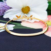 Vintage 14ct Yellow Gold Crescent Moon Pearl Bangle (8 of 8) Vintage 14ct Yellow Gold Crescent Moon Pearl Bangle (8 of 8)
