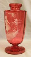 Antique Large Mary Gregory Cranberry Vase (4 of 8) Antique Large Mary Gregory Cranberry Vase (4 of 8)
