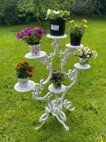 Victorian 19th Century Garden Cast Iron Painted White 6 Branch Plant Stand (3 of 47) Victorian 19th Century Garden Cast Iron Painted White 6 Branch Plant Stand (3 of 47)