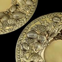 Magnificent Georgian Pair of Solid Silver Gilt Charger / Platter Dishes - George Burrows 1824 (10 of 27) Magnificent Georgian Pair of Solid Silver Gilt Charger / Platter Dishes - George Burrows 1824 (10 of 27)