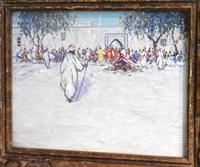 North African market scene oil painting (3 of 9) North African market scene oil painting (3 of 9)