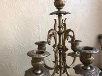 Antique French Gilded Bronze 8 Day Striking Garniture Set / Mantel Clock (2 of 9) Antique French Gilded Bronze 8 Day Striking Garniture Set / Mantel Clock (2 of 9)