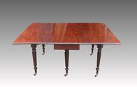 George IV Figured Mahogany Extending Dining Table attributed to Gillows (4 of 8) George IV Figured Mahogany Extending Dining Table attributed to Gillows (4 of 8)