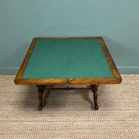 Quality Figured Walnut Victorian Antique Card Table / Games Table (3 of 9) Quality Figured Walnut Victorian Antique Card Table / Games Table (3 of 9)